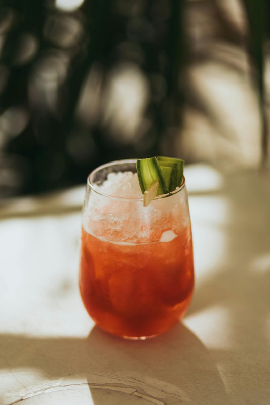 The Best Iced Tea Recipe - Cucumber Mint Iced Herbal Tea