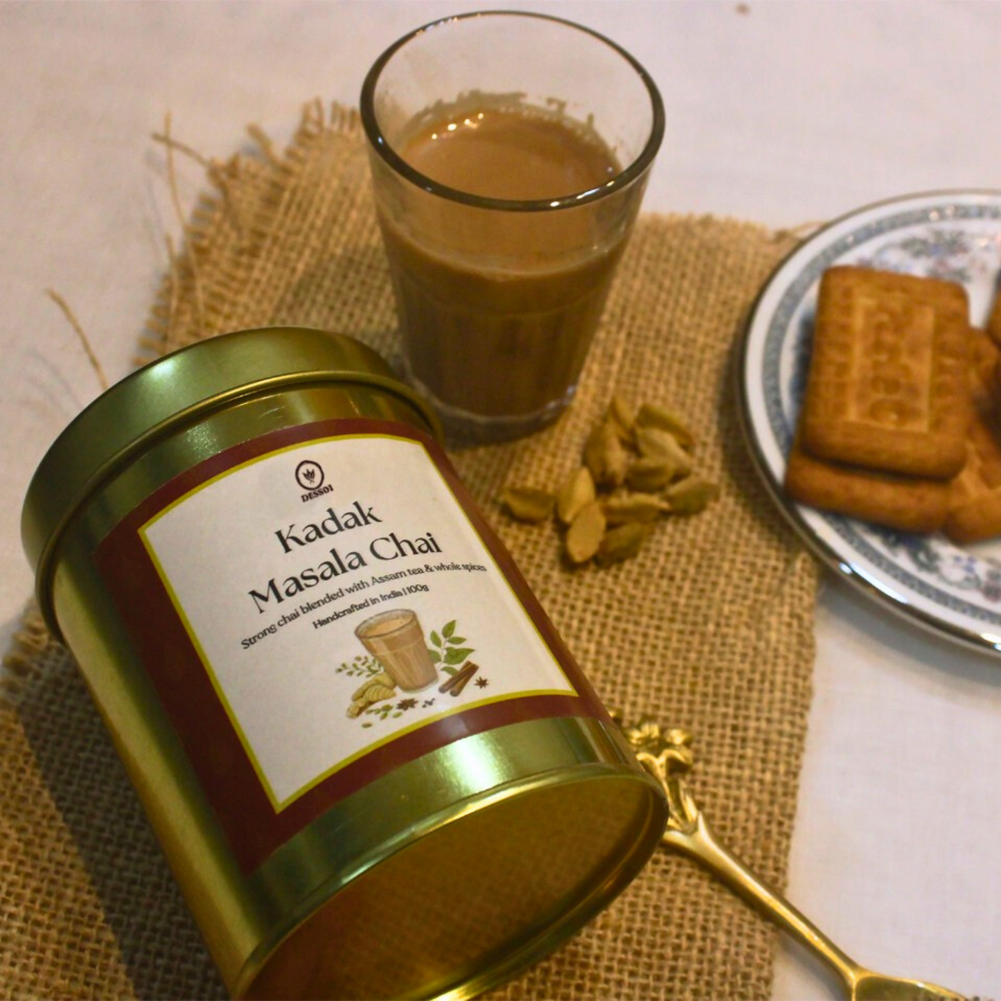 Kadak Masala Chai | Black Tea with Whole Spices - 100gm