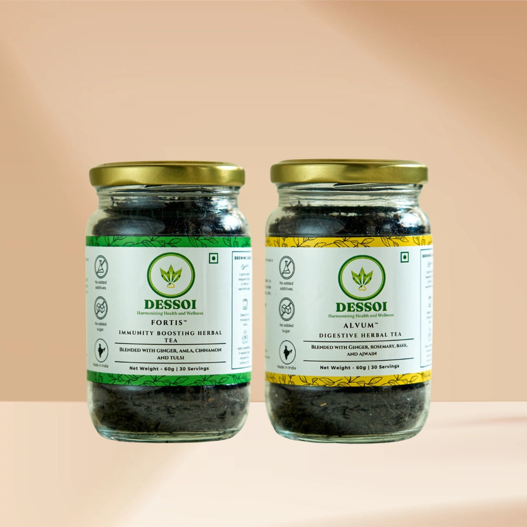Health Booster Combo - Alvum and Fortis Herbal Teas | 60g x 2