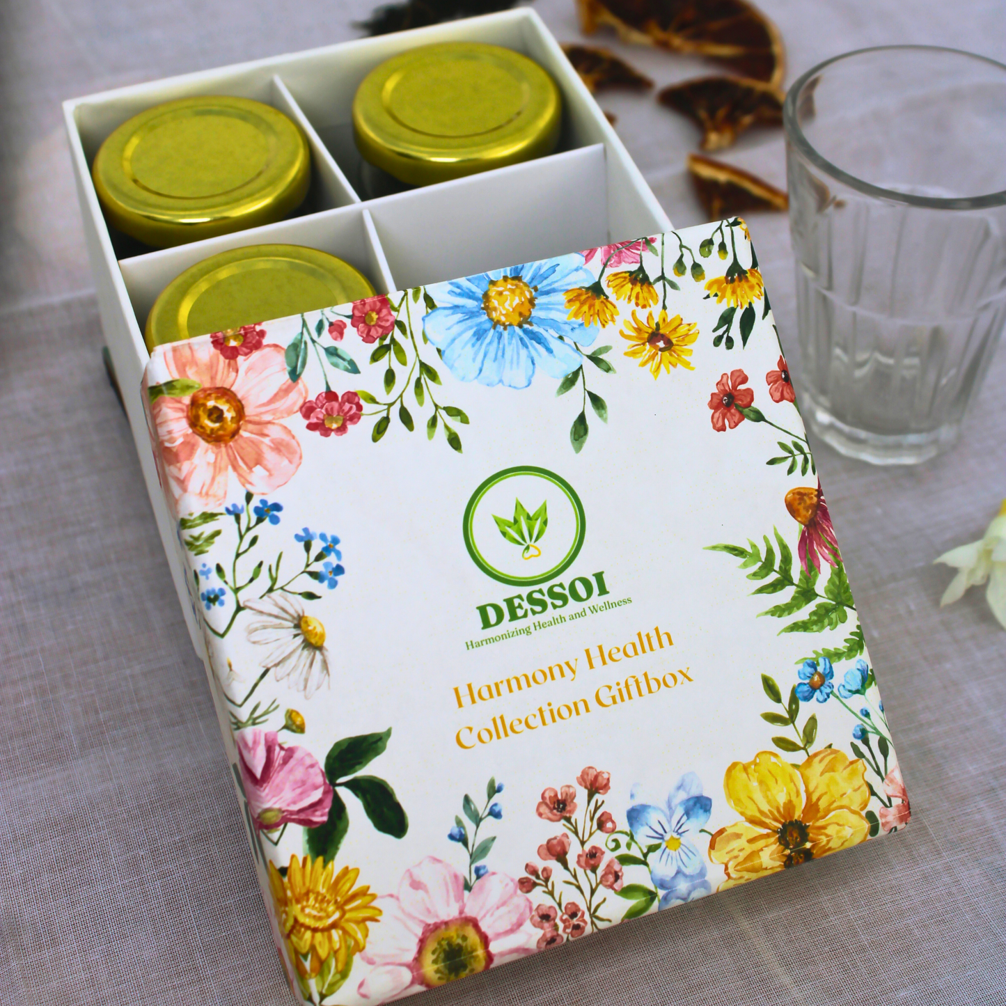 Radiance Festive Giftbox | Set of 2 tea blends and 2 ceramic diyas