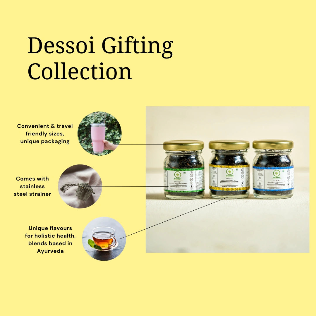 Harmony Health Collection Giftbox/Tea Taster Kit | Set of 3 Blends and Tea Infuser