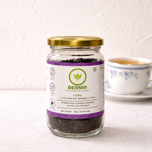 Luna Lavender Herbal Tea | For Period Cramps, PCOS & Hormonal Balance