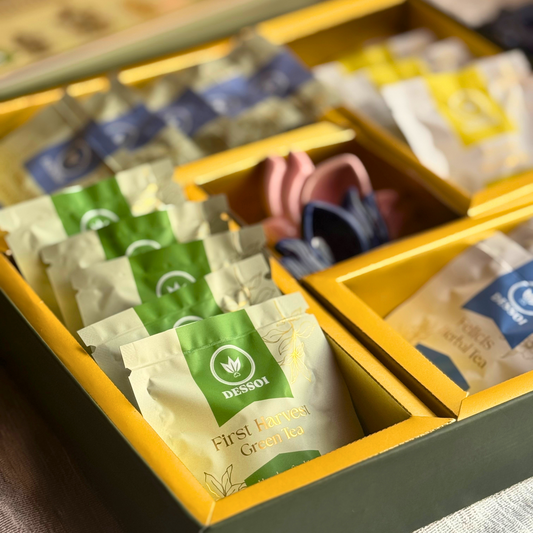 Ananta Giftbox | Wellness Tea Bags & Festive Diyas Bundle - Limited Edition